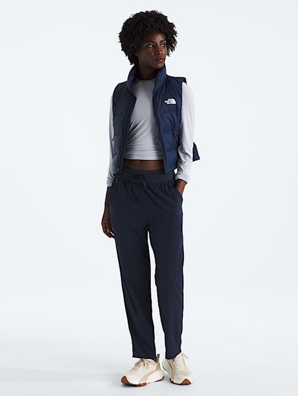 The North Face Cropped Performance Women's Navy Pants Womens Lrg